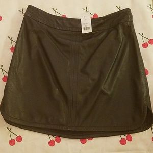 Leather Mini skirt
